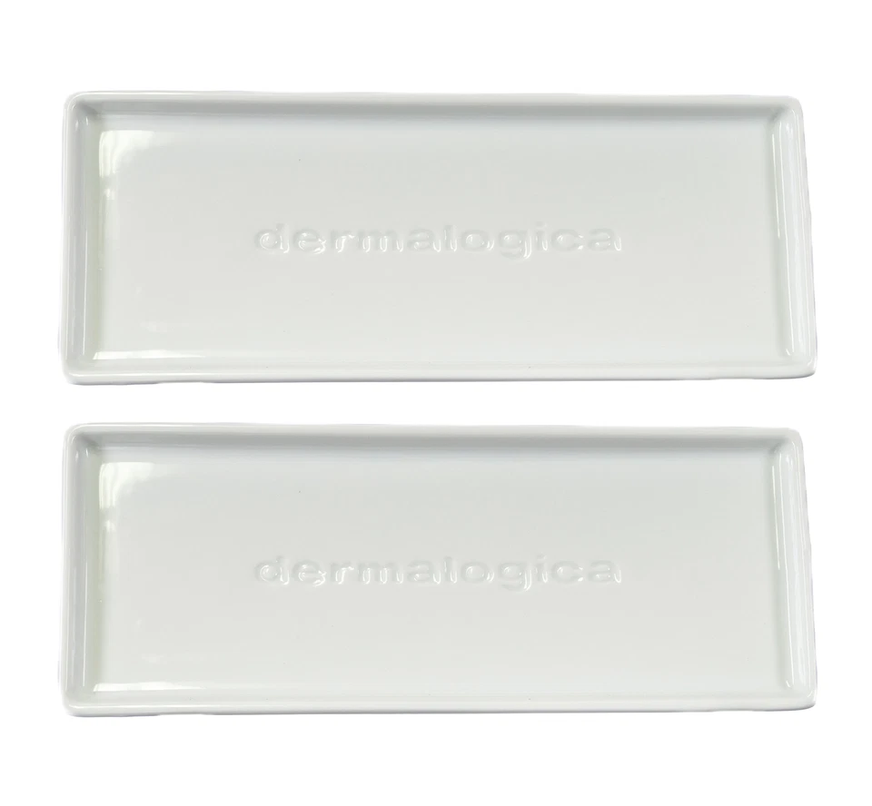 Juego de 2 bandejas de tocador de cerámica Dermalogica Foto 1 de 1