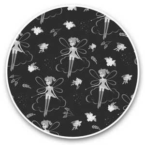 2 x Vinyl Stickers 30cm (bw) - Cute Magical Fairy Mythical Fairies  #41458 - Afbeelding 1 van 8