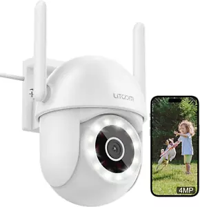 Litokam 2.5K Security Camera Outdoor, 2.4G Wi-Fi Camera for Home Security Outdoo - Picture 1 of 12