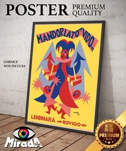 POSTER Vintage Poster MANDORLATO VIDO Fortunato Depero FUTURISMUS TOP QUALITÄT - Bild 1 von 3