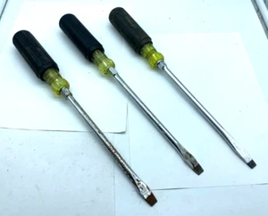 Lote de 3 - STANLEY Destornillador Cuadrado Plano Keystone 3/8" - Vástago de 8" - 13-1/2" - Imagen 1 de 3