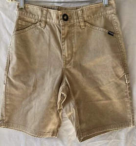 VOLCOM, KRAFTSMAN DENIM Loose Tapered Khaki Relaxed Carpenter Shorts, 27, NWT - Picture 1 of 18