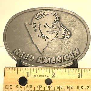 Hebilla de cinturón americano Reed Ram logotipo de oveja A2 - Imagen 1 de 2