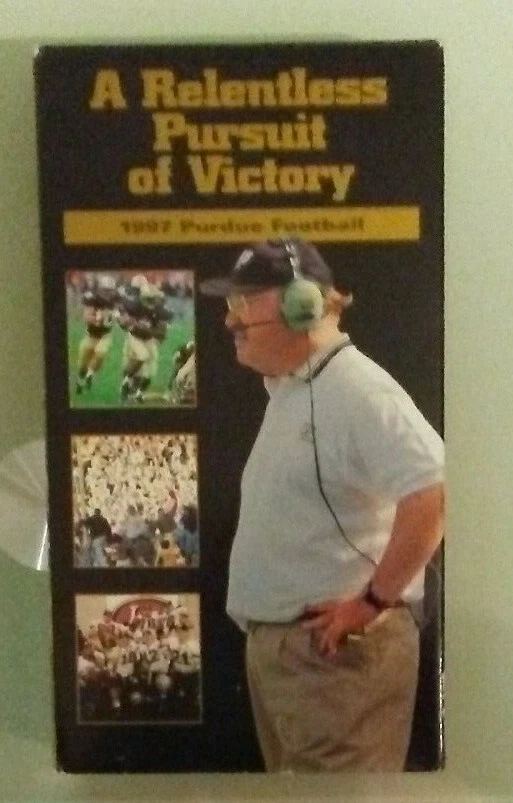A RELENTLESS PURSUIT OF VICTORY  1997 PURDUE FOOTBALL   VHS VIDEOTAPE - Image 1 of 1