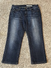 DKNY Jeans Straight Leg Mid Rise Five Pocket Blue Denim Womens Size 10 Pants