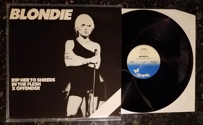 Blondie 1978 12" Rip Her To Shreds In The Flesh X Offender UK CHS 12 2180 EX/NM - Image 1 of 4