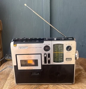 sony cf-440 1970s rare vintage tape radio player WORKS SEE DESC - Picture 1 of 10