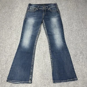 Silver Jeans Women 27x30 Blue Suki Bootcut Western Denim Pockets Zip Fly - Picture 1 of 15