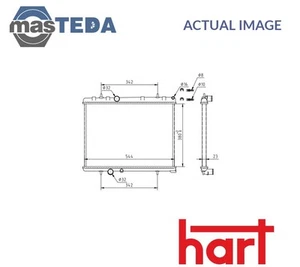 610 251 ENGINE COOLING RADIATOR HART FOR CITROËN C5 II,C5 III 80KW,100KW - Picture 1 of 5