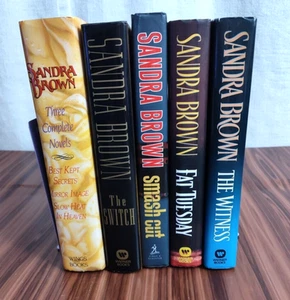 5 Sandra Brown Hardcover Mystery Liebesromane Posten gemischte Titel Bestseller Autho - Bild 1 von 9