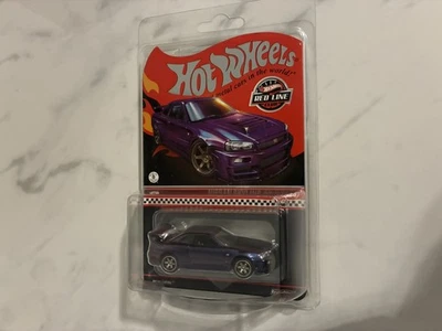 Hot Wheels Nissan Skyline GTR R34 Midnight Purple RLC Exclusive. In Protector - Image 1 of 4