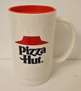 Pizza Hut ~ Taza de bebidas de plástico duro taza con tapa retro promoción años 80 - Imagen 1 de 6