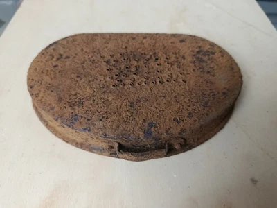 Ww1 Coperchio Gavetta Forata Da Scavo - Immagine 1 di 2