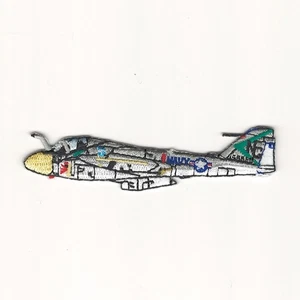 A-6 Intruder Jet Patch 3.5” US Navy Tactical Bomber Embroidered Iron On Applique - Picture 1 of 1
