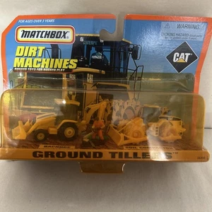 1998 Matchbox Dirt Machines Ground Tillers Backhoe & Soil Compactor 34308 box 5 - Picture 1 of 6