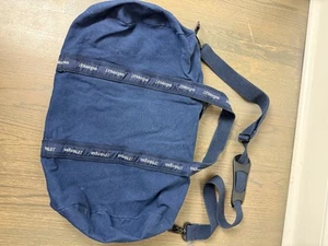 Bolso de Lona Vintage JP Morgan Banco Wall Street Finanzas Banquero Azul - Imagen 1 de 11