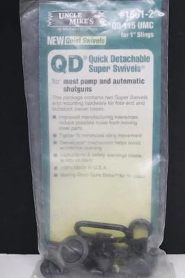 NUEVO TÍO MIKE'S Súper Giratorios Desmontables Rápidos para Escopetas 1561-2 (Eslinga de 1") Foto 1 de 4