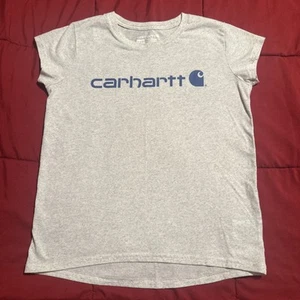 Carhartt Logo T-Shirt Size Medium 10 Youth Short Sleeve - Picture 1 of 4