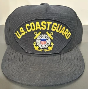 Vintage U.S. Coast Guard MILITARY Hat Ship Hat New Unworn Made In USA Navy Blue - Picture 1 of 14