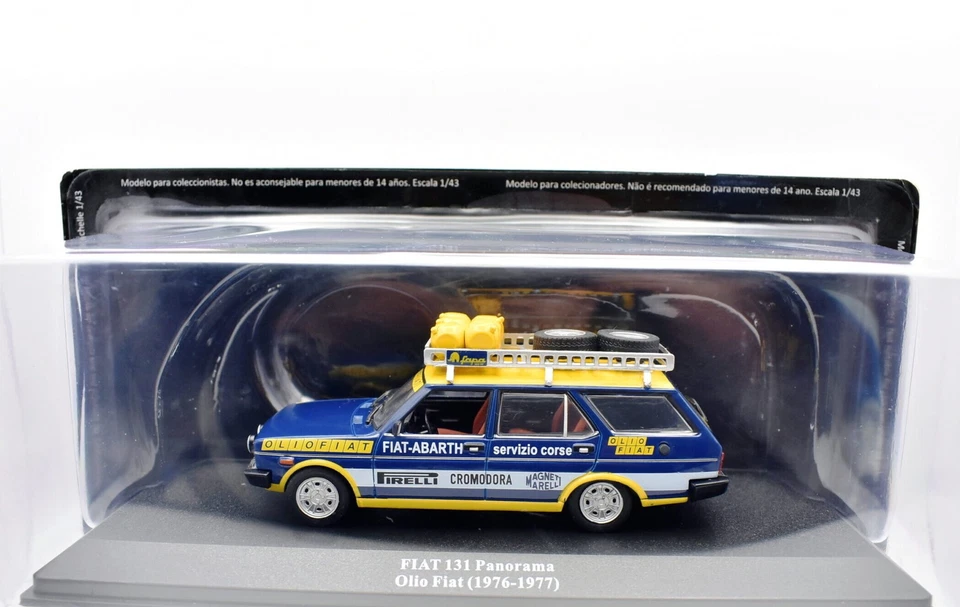 modellino auto rally scala 1:43 Fiat 131 panorama collezione modellismo statico - Immagine 1 di 1