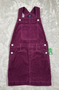 Gap Kids Corduroy Skirtall Dress Girls Size Medium 8 Purple 100% Cotton New NWT - Picture 1 of 9