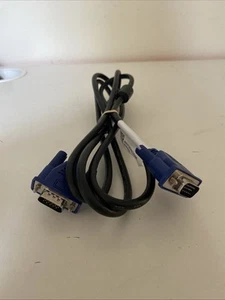 VGA-Kabel STECKER AUF STECKER 15 PIN PC MONITOR TV LCD PLASMA HD SVGA KABEL 6 Fuß x10 - Bild 1 von 5