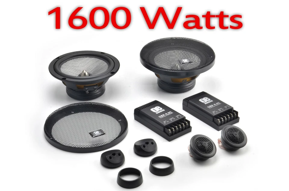 OE Audio 1600w 16.5cm Pièce Enceinte Voiture Système Haut Embout Extrême - Photo 1/4