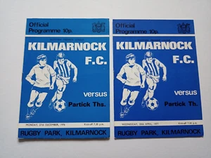 Kilmarnock V Partick Thistle Scottish League Football Programme 1975 - Picture 1 of 9