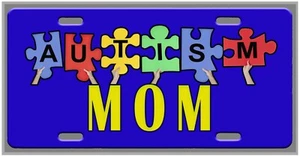L@@K! Autism Mom License Plate, Auto Tag - Picture 1 of 1