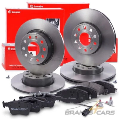 Brembo Brake Discs + Pads Front + Rear for Audi A3 Seat Leon Skoda VW Golf 7 - Image 1 of 4