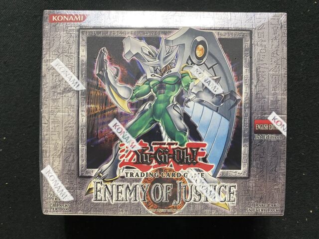 Yu-Gi-Oh! TCG Enemy of Justice Sealed Collectible Card Game Boxes