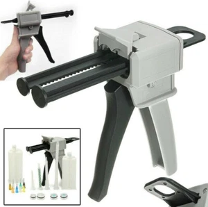 Gun for Mixing 1:1 and 2:1 A+B Two Component Epoxy Resin - 50ml - Foto 1 di 5