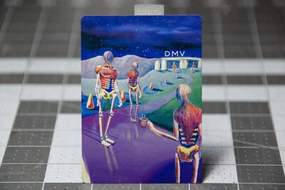 Time Walk to the DMV MTG Altered  Ironical Fan Art - Image 1 of 4