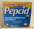 Pepcid AC Maximum Strength 8 Tablets 20mg Acid Reducer