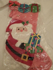 MEDIAS DE NAVIDAD PAPÁ NOEL - Forradas aprox 47cm - Imagen 1 de 3