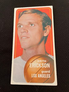 KEITH ERICKSON 1970-71 TOPPS LOS ANGELES LAKERS VINTAGE #38 BASKETBALL CARD