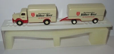 Raro camión Brekina HO 1/87 Krupp Mustang Dortmunder Ritter cerveza #7711 en caja Foto 1 de 4