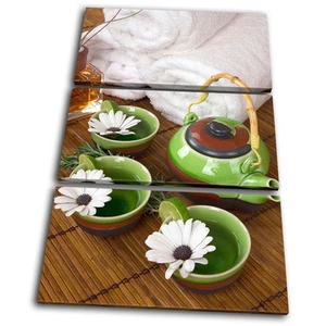 Toallas de baño florales de lona aguda arte de pared impresión imagen VA - Imagen 1 de 1