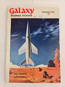 Galaxy Science Fiction Pulp Magazine February 1951 "The Fireman" Ray Bradbury - Picture 1 of 9