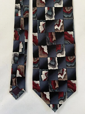 Corbata de seda Stonehenge Molecular Expressions colección cóctel rojo Zinfandel Foto 1 de 4