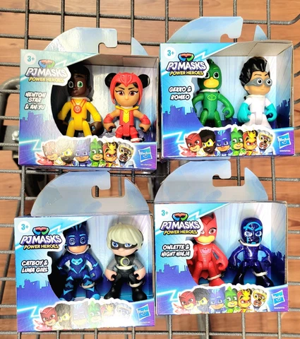 New Hasbro 2023 PJ Masks Power Heroes 2-Packs Complete Release of (4x) w Newton Cover