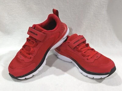 Under Armour UA BPS Assert 9 Red/Wht/Bl Boy's Sneakers-Sz 11/12/13K 3024635-600 - Image 1 of 4