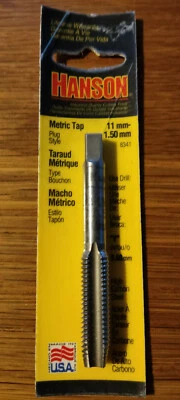Irwin Hanson 8341 high carbon steel plug tap M11 x 1.50mm pitch.