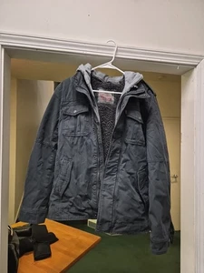 Levi Military Jacket Hooded Medium  - Picture 1 of 2