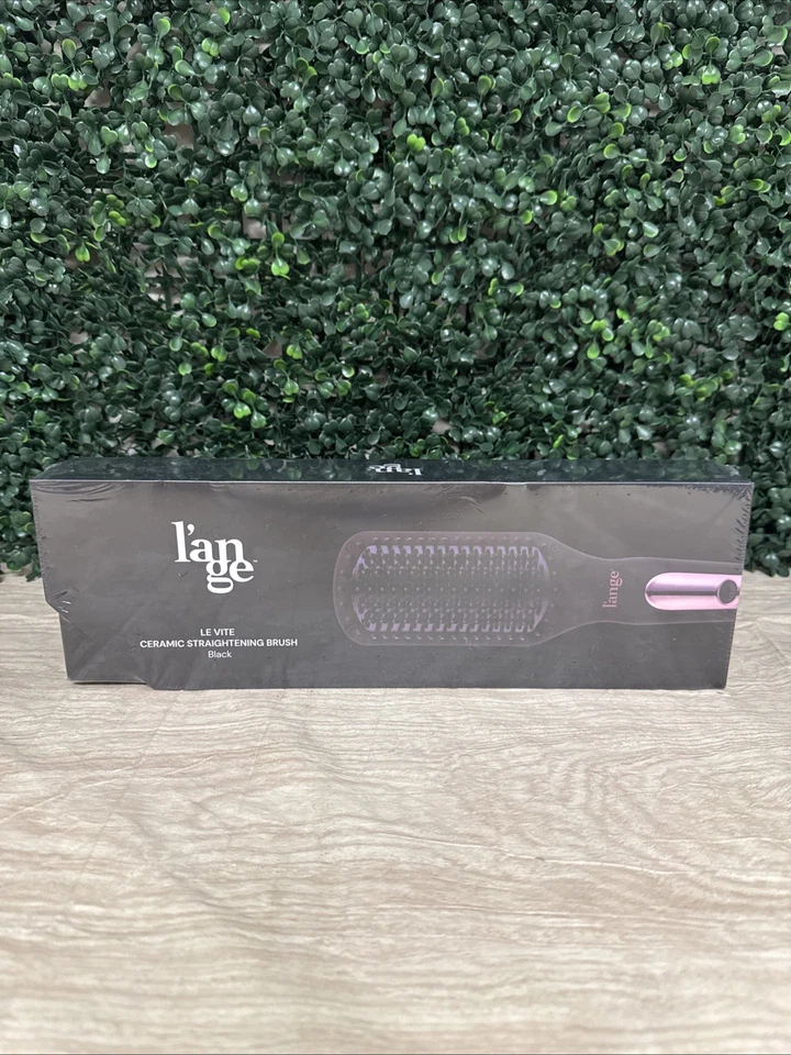 L'ange Le Vite Thermal Active Sleek Lange Hairbrush Hair Straightener Black