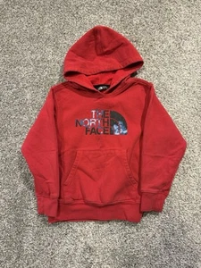The North Face Sweatshirt Youth XS Red Hoodie Spell Out Graphic Logo * - Picture 1 of 10