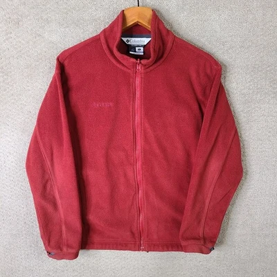 Columbia Jacket Womens L Red Fleece Full Zip Interchange Mock Neck Outerwear - Изображение 1 из 4