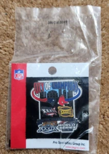 Patriots Red Sox super bowl xxxix 2004 world series champions pin PSG NEW sealed - Picture 1 of 1