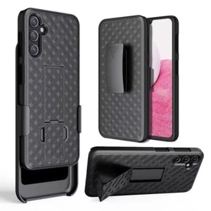Funda texturizada 3 en 1 con clip para cinturón funda con soporte para teléfono Samsung S23 Plus - Imagen 1 de 5