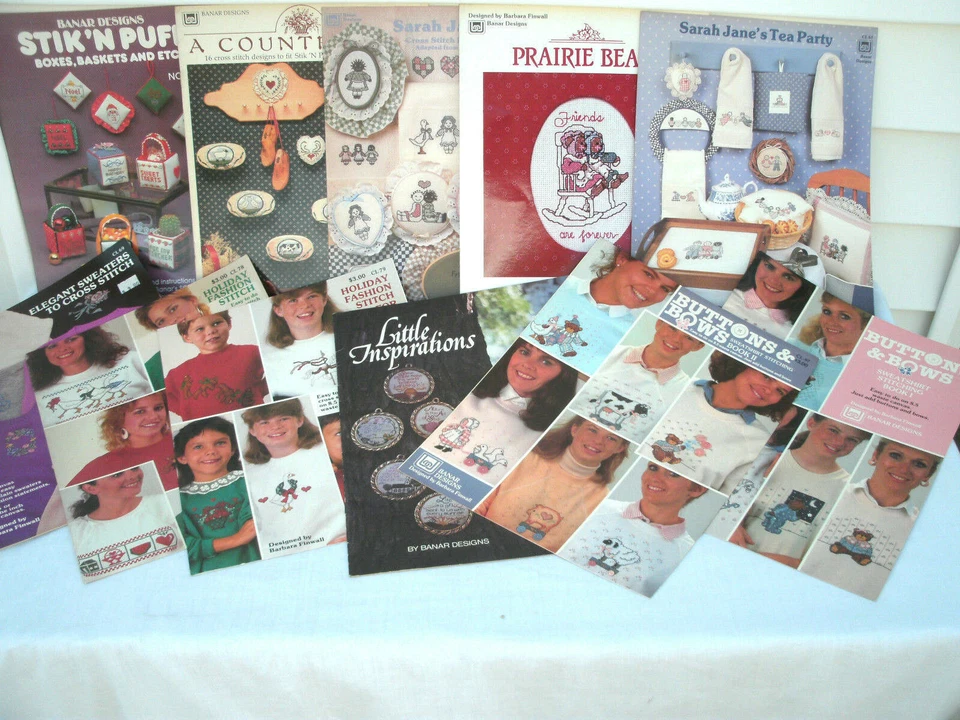 Cross Stitch Pattern Booklets--BANNER DESIGNS---Assorted--[9] - Image 1 of 1